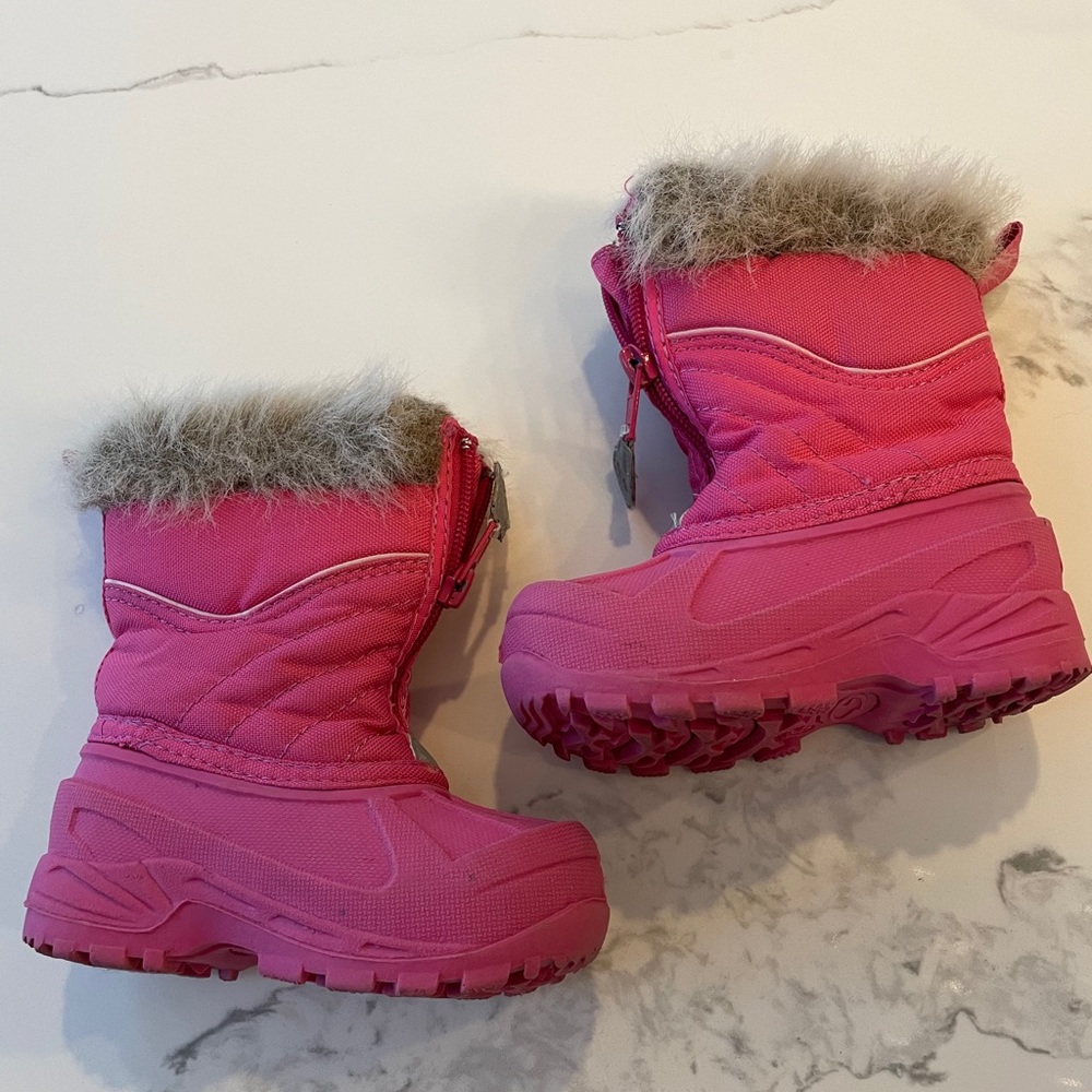 Pink Toddler Snow Boots